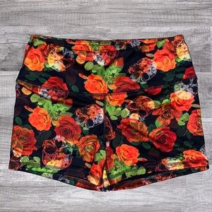 Fleo Skulls and Roses shorts